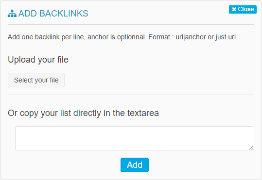 import backlinks into Oseox LINK